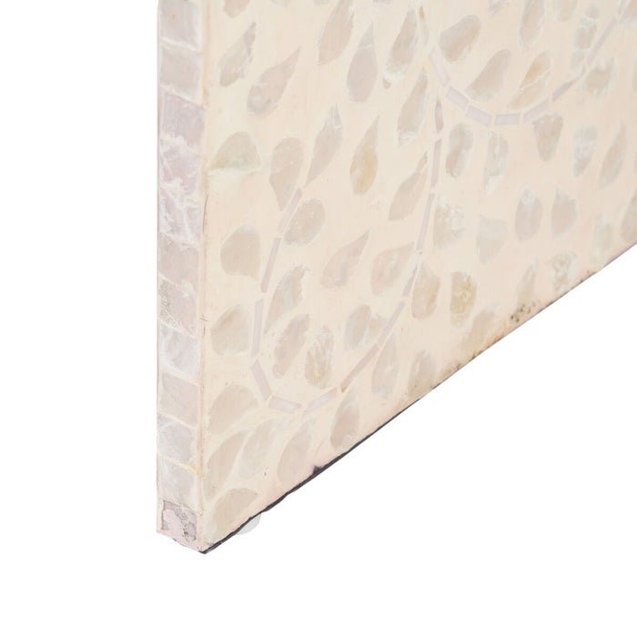 Masa laterală 56 x 46 x 58 cm Bej Sidef Lemn MDF
