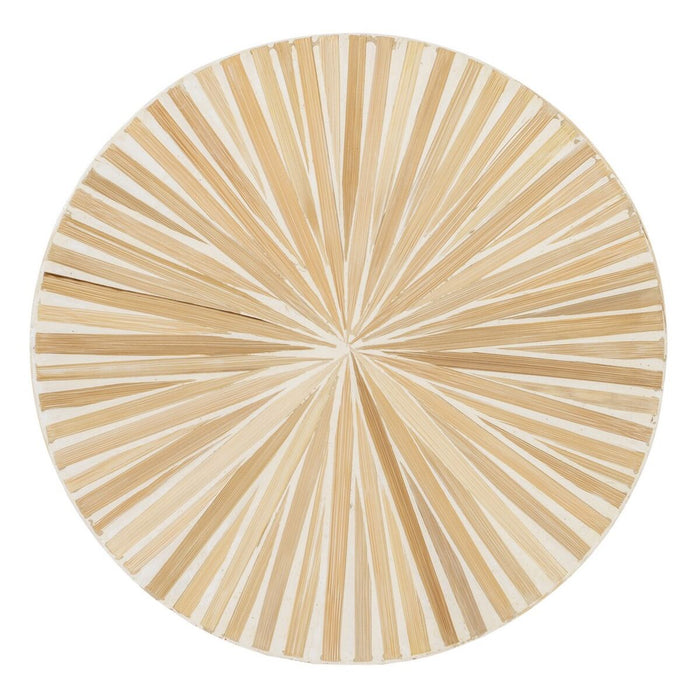 Masa laterală Bej Bambus 40 x 40 x 45 cm Lemn MDF