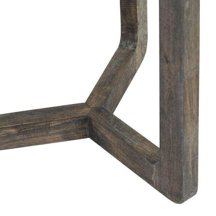 Masa laterală Bej Bambus 40 x 40 x 45 cm Lemn MDF