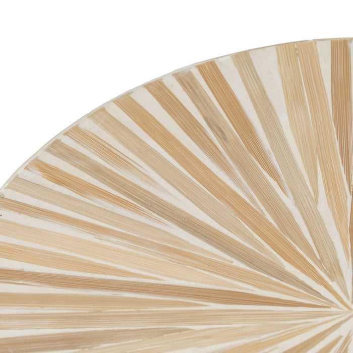 Masa laterală Bej Bambus 45 x 45 x 55 cm Lemn MDF