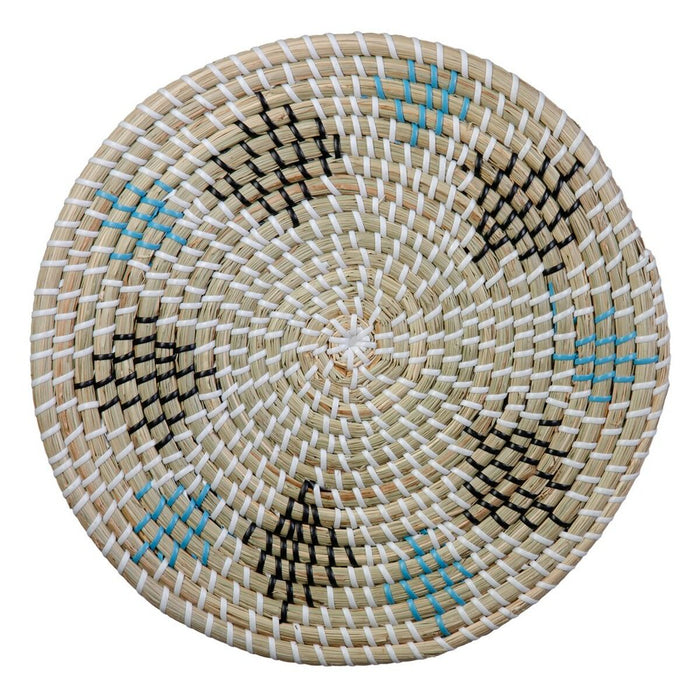 Decorațiune de Perete Natural Negru Fibră naturală 35 x 35 x 1 cm