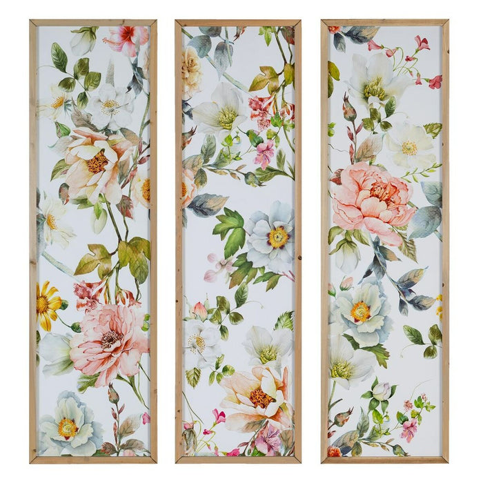Pânză Květiny 102 x 1,8 x 120 cm (3 Unități)