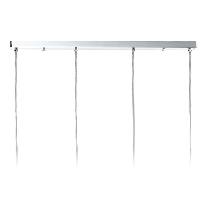 Lustră Geam Gri Metal 90 x 16 x 50 cm