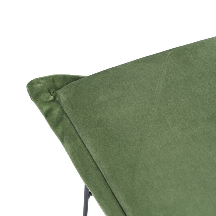 Puff Țesut Sintetic Metal 40 x 40 x 35 cm Verde deschis