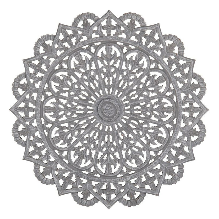 Decorațiune de Perete Gri 60 x 1 x 60 cm DMF