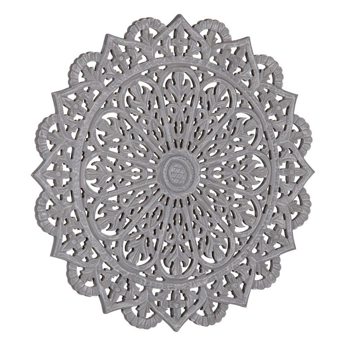 Decorațiune de Perete Gri 60 x 1 x 60 cm DMF