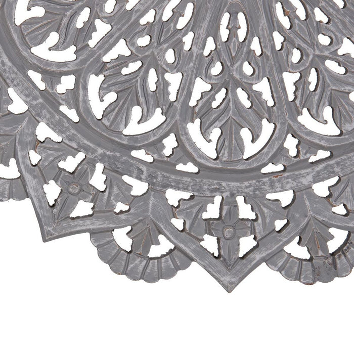 Decorațiune de Perete Gri 60 x 1 x 60 cm DMF