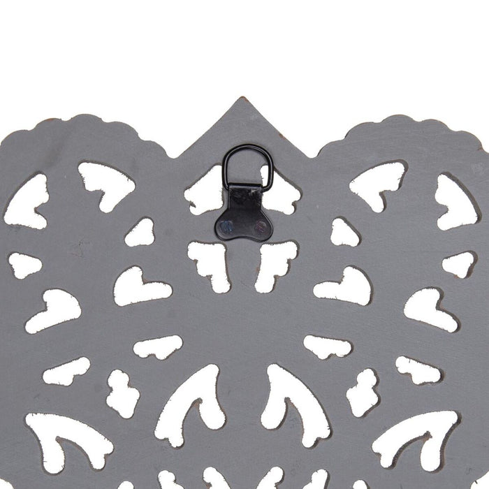 Decorațiune de Perete Gri 60 x 1 x 60 cm DMF