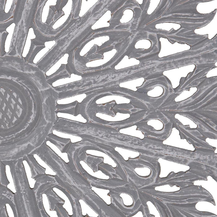 Decorațiune de Perete Gri Lemn Lemn MDF 90 x 1 x 90 cm