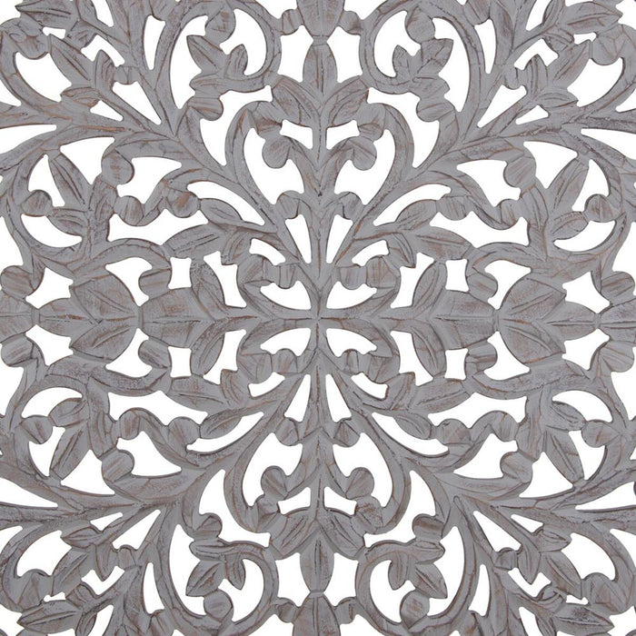 Decorațiune de Perete Gri 90 x 1 x 90 cm DMF