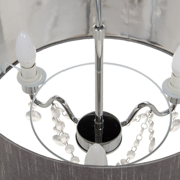 Lustră 44 x 44 x 65 cm Gri Metal Ø 44 cm