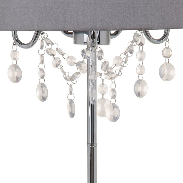 Lampă de masă Gri Acrilic Lin Metal Fier 40 W 220 V 240 V 220 -240 V 36 x 36 x 60 cm