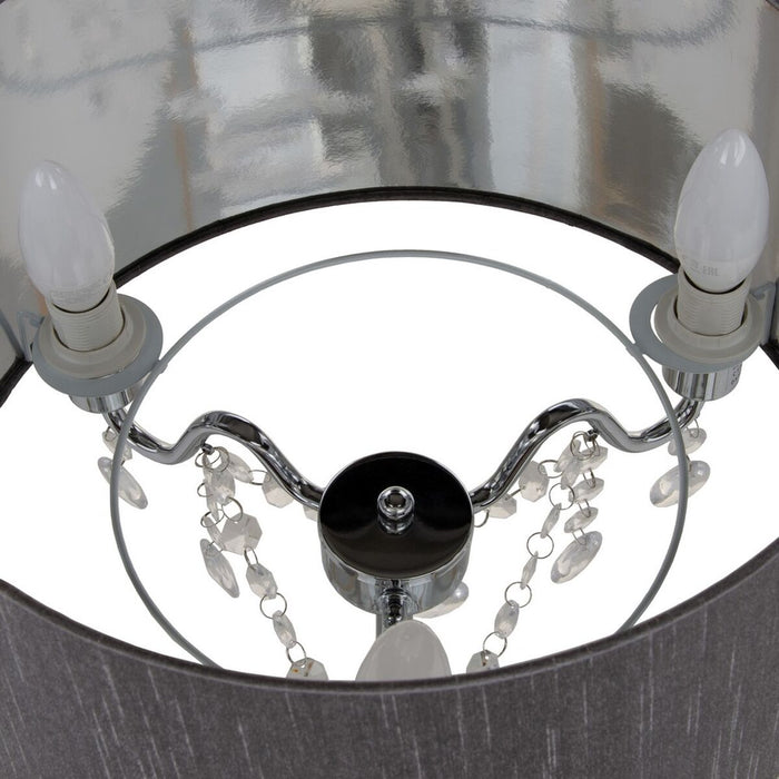 Lampă de masă Gri Acrilic Lin Metal Fier 40 W 220 V 240 V 220 -240 V 36 x 36 x 60 cm