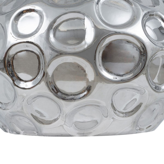 Lustră 18 x 18 x 17,5 cm Geam Argintiu Fier Ø 18 cm