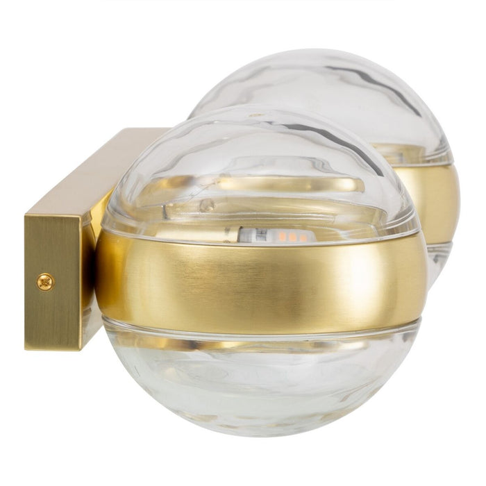 Lampă de Perete 40 x 15 x 17,5 cm Geam Auriu* Fier