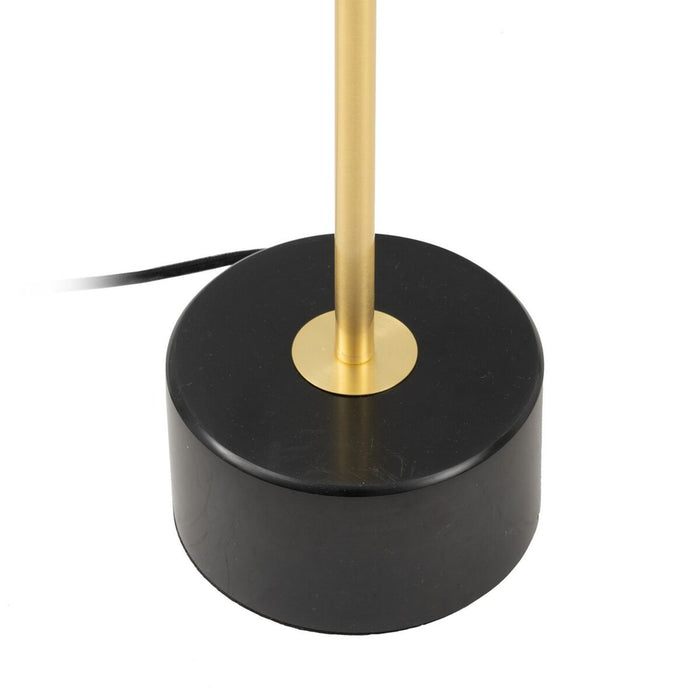 Lampă cu Picior 15 x 15 x 130 cm Geam Auriu* Fier