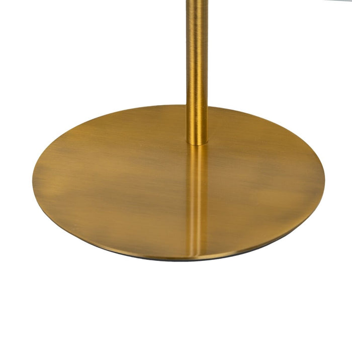 Lampă de masă Alb Auriu* Metal Geam Fier Hierro/Cristal 40 W 220 V 240 V 220 -240 V 24 x 17 x 65 cm