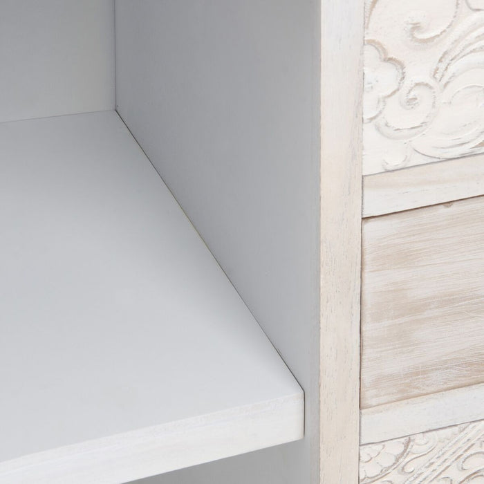 Mobilă pentru Hol cu Sertare DUNE Natural Alb Lemn de brad 80 x 40 x 80 cm