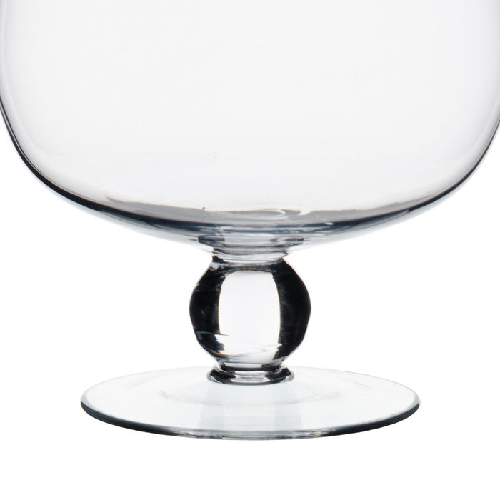 Suport de Lumânări Transparent Geam 13 x 9,5 x 18 cm