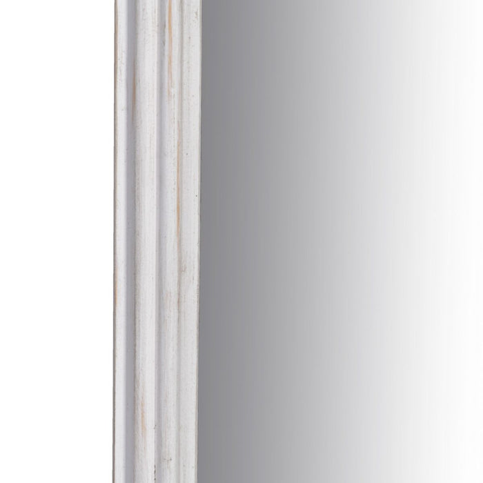 Oglindă de perete 103 x 5 x 108 cm Geam Lemn Alb