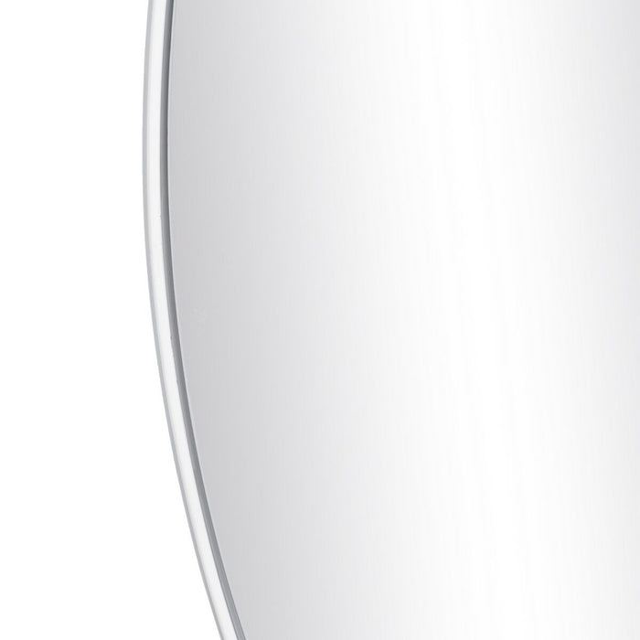 Oglindă de perete 139 x 1,5 x 139 cm Metal Alb