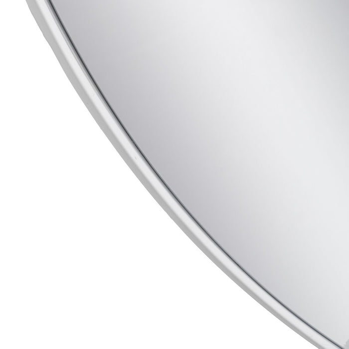 Oglindă de perete 139 x 1,5 x 139 cm Metal Alb