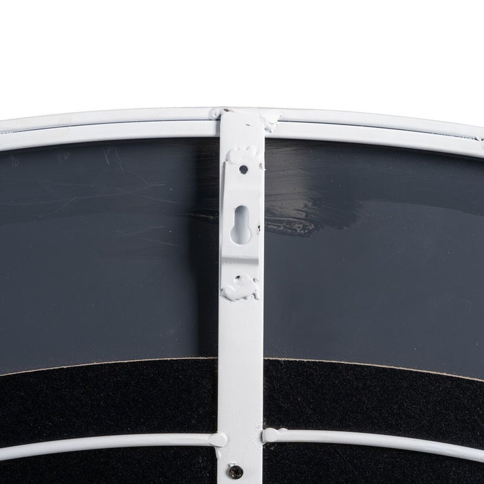 Oglindă de perete 139 x 1,5 x 139 cm Metal Alb