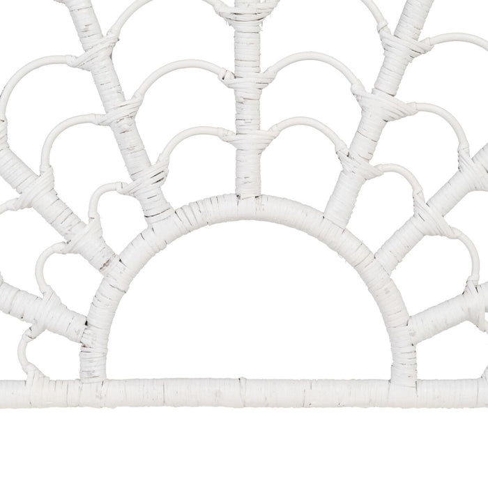Tăblie de Pat 160 x 3 x 80 cm Alb Ratan