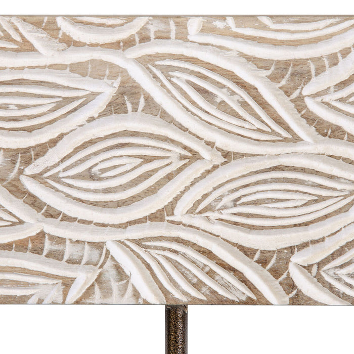 Cuier de perete 30,5 x 8 x 16 cm Metal Lemn