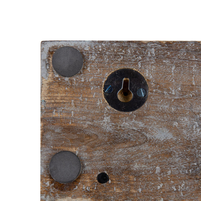 Cuier de perete 45,5 x 7 x 15,5 cm Metal Lemn