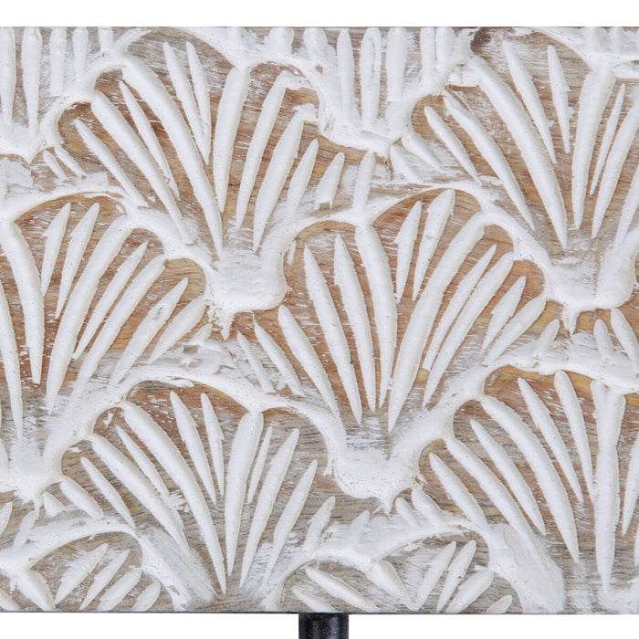 Cuier de perete 38,5 x 7 x 15 cm Metal Lemn