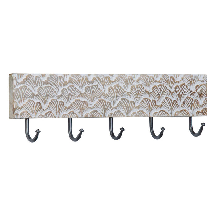 Cuier de perete 50,5 x 7 x 14,5 cm Metal Lemn