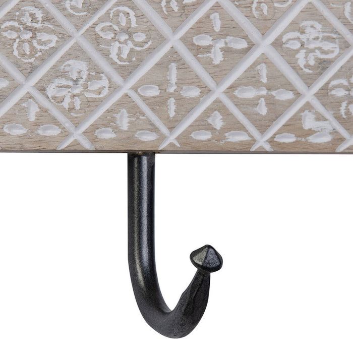 Cuier de perete Metal Lemn