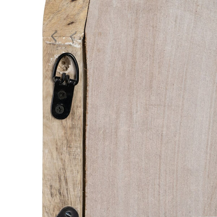 Oglindă de perete 51 x 3 x 76 cm Lemn Alb