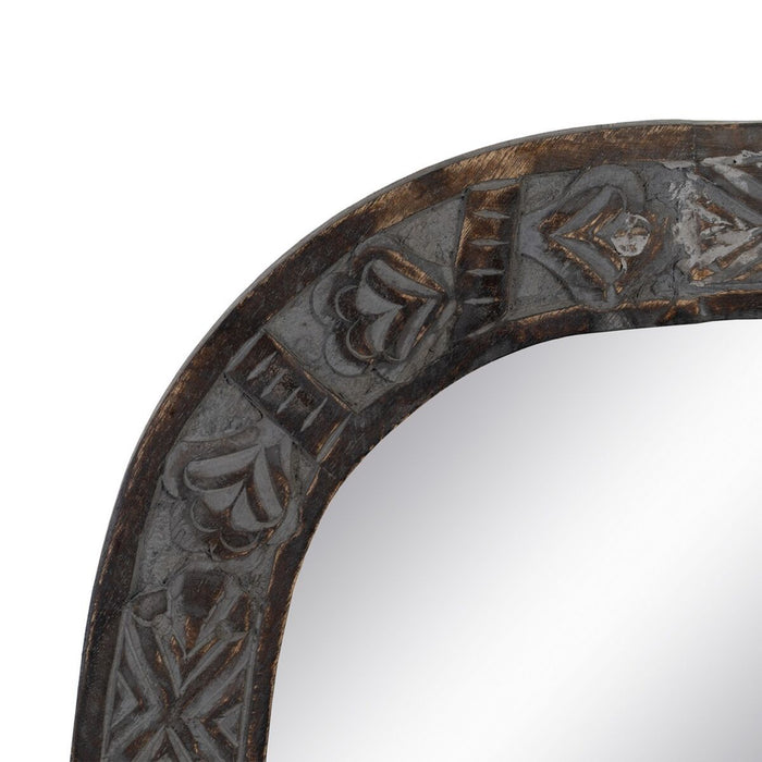 Oglindă de perete 77 x 3 x 113 cm Lemn Maro