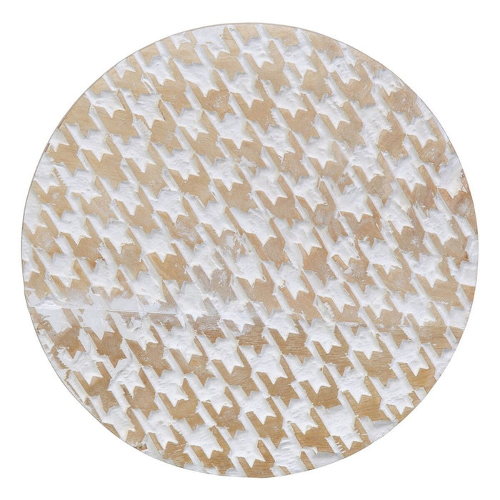 Ghiveci Alb Lemn de mango 22,5 x 22,5 x 6 cm