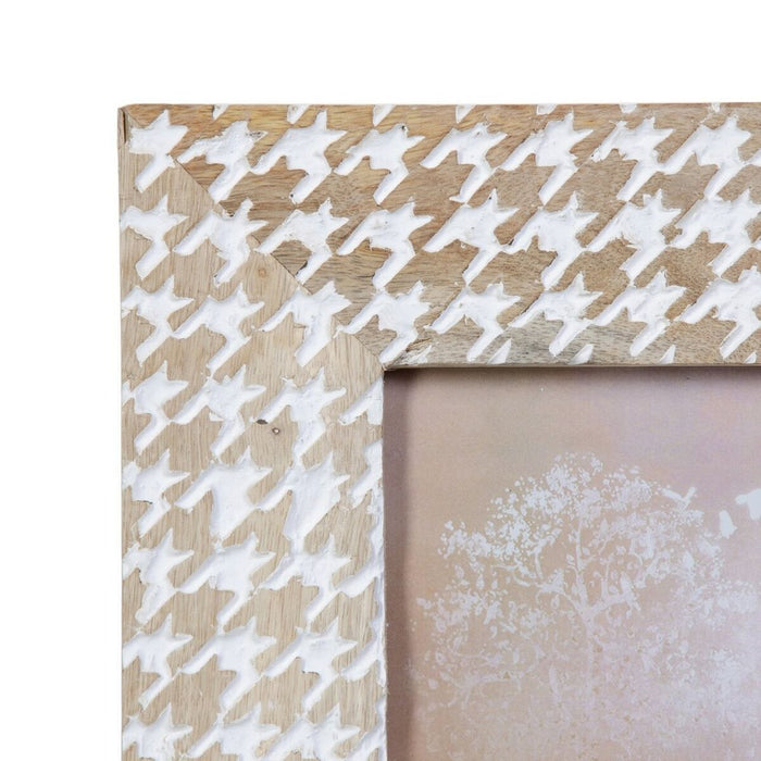 Suport pentru Poze 10,16 x 15,24 x 1,3 cm Lemn Alb