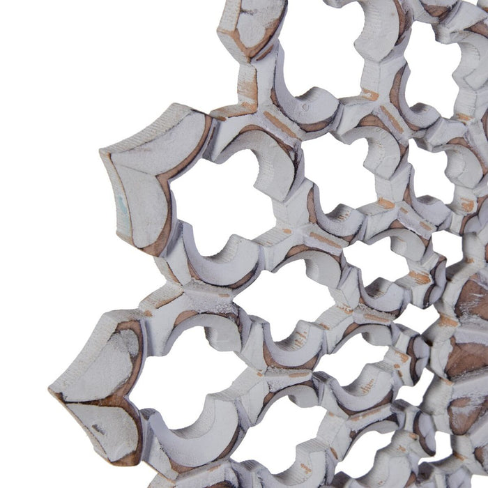 Figură Decorativă 40 x 8 x 49 cm Natural Alb