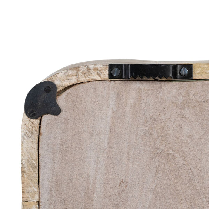 Oglindă de perete 48,5 x 7 x 123 cm Lemn Alb