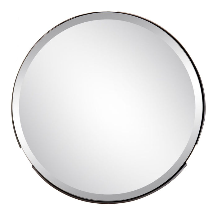 Oglindă de perete 51 x 3 x 1 cm Negru Metal