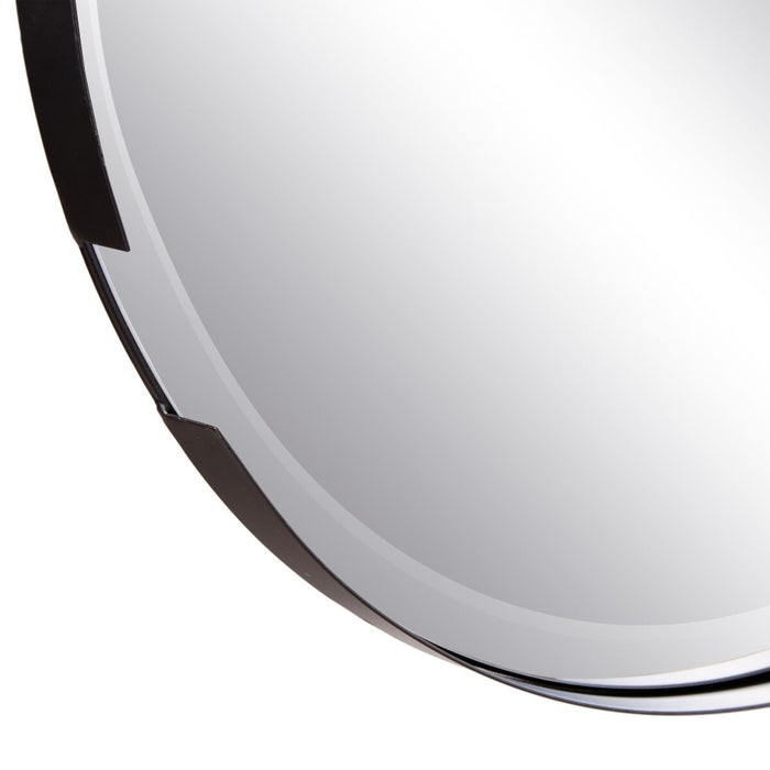Oglindă de perete 51 x 3 x 1 cm Negru Metal