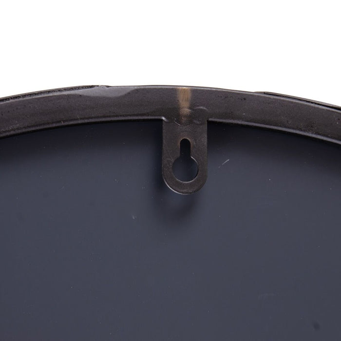 Oglindă de perete 51 x 3 x 1 cm Negru Metal