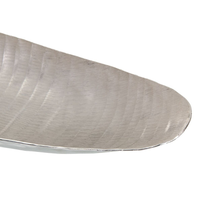 Decorațiune pentru Centrul Mesei 63 x 16 x 10 cm Argintiu Aluminiu