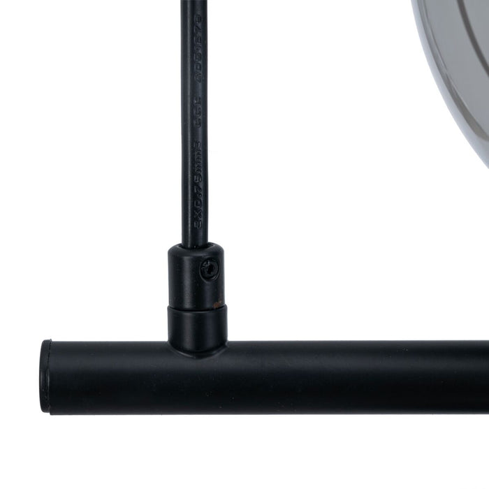 Lustră 100 x 15 x 30 cm Geam Negru Metal