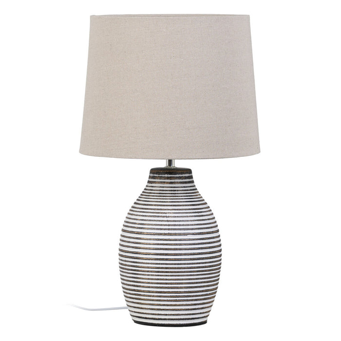Lampă de masă 32 x 32 x 54 cm Ceramică Natural Alb