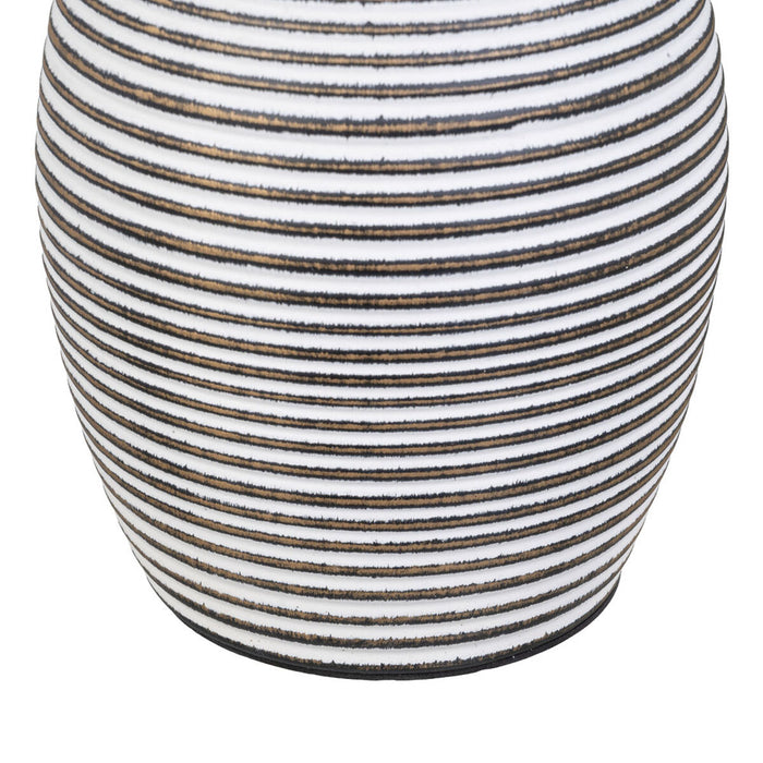 Lampă de masă 32 x 32 x 54 cm Ceramică Natural Alb