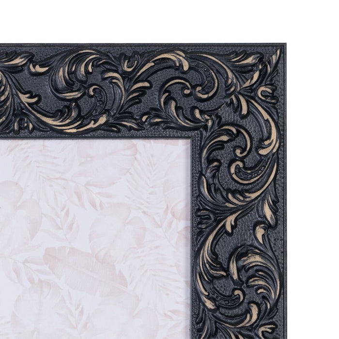 Ramă Foto Negru Lemn MDF 15 x 20 cm 22,5 x 1,5 x 27,5 cm