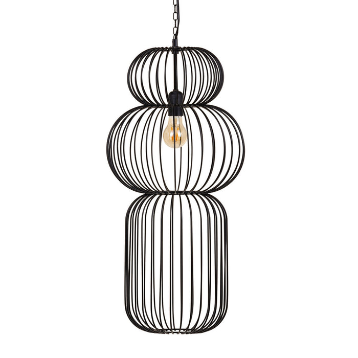 Lustră 34 x 34 x 70 cm Negru Fier Ø 34 cm