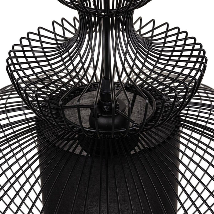 Lustră 44,5 x 44,5 x 49 cm Ø 44,5 cm Negru Fier