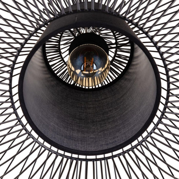 Lustră 44,5 x 44,5 x 49 cm Ø 44,5 cm Negru Fier